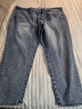 Lane Bryant Women's Faded Blue Straight Jeans